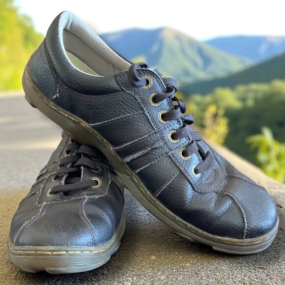 Men's Size 12 DR. MARTENS PEMBRIDGE Brown Leather Casual Lace-Up Minimal Wear - Picture 1 of 11